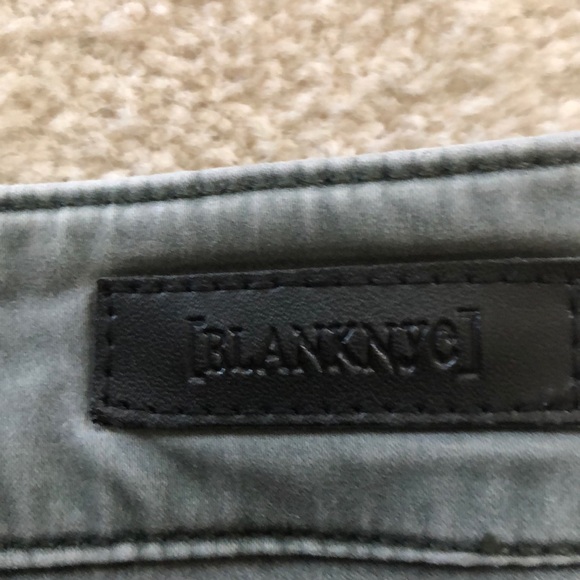 Blank NYC Womens 25 Zip Pocket Skinny Leg Zip Ankle High Rise Utility Moto Jeans - Picture 5 of 6